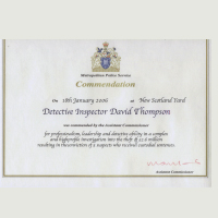 Commendation certificate MPS